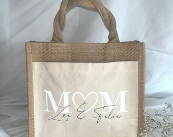 Tasche / Jutetasche / Mom / Personalisiert