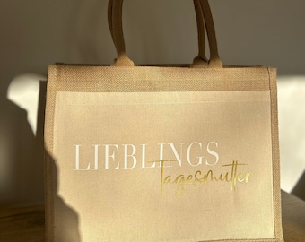 Personalisierte Tasche / Tasche/ Geschenk Tagesmutter / Abschiedsgeschenk Tagesmutter / Geburtstagsgeschenk Tagesmutter / Tagesmutter