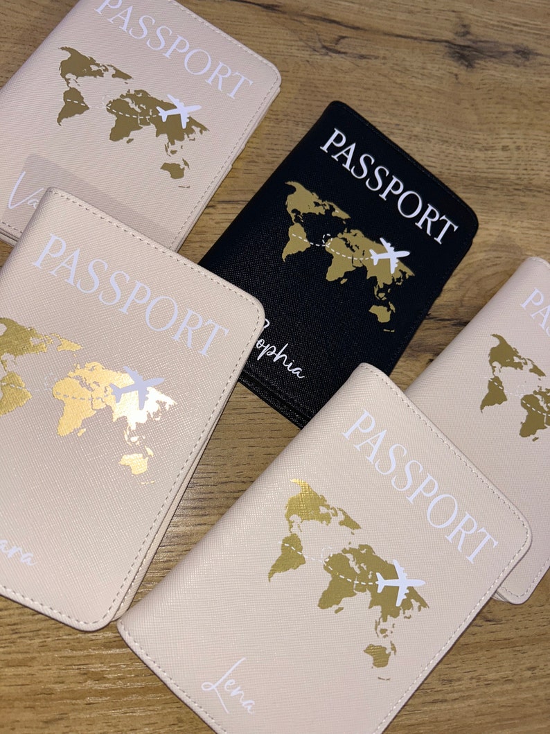 Kofferanhänger / Passporthülle / Passhülle / Reise Set / Reisepasshülle personalisiert / Hülle für Reisepass / Travel Set / Geschenk Bild 6