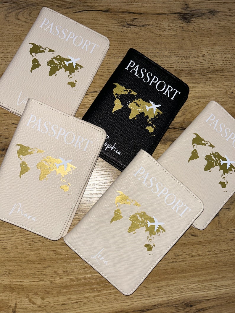 Kofferanhänger / Passporthülle / Passhülle / Reise Set / Reisepasshülle personalisiert / Hülle für Reisepass / Travel Set / Geschenk Bild 2