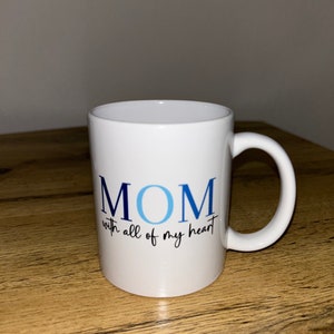 Mom Tasse / Mama Tasse / Geschenk für Mama / Muttertagsgeschenk / Geburtstagsgeschenk Mama / Mom to be / Geschenk Babyparty /Geschenk Geburt Blau