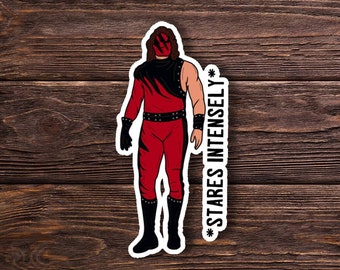 Kane Sticker Sticker or Magnet - WCW - WWF - WWE - Nostalgia - 90s Wrestling- Funny Sticker - Laptop Hydroflask Water Bottle  GIft