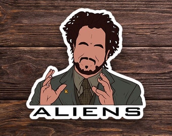Ancient Aliens Sticker or Magnet - SciFi - UFOs - Georgio - Laptop Hydroflask Water Bottle Decal - Cute Gift - Pop Culture