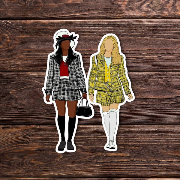Clueless Sticker OR Magnet - Handmade - As if - Laptop Hydroflask Water Bottle Decal - Cute Gift - Pop Culture