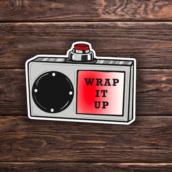 Wrap It Up Box Holographic Sticker or Magnet - Chappelle Show - Funny Sticker - Fridge Magnet - Laptop Hydroflask Water Bottle Vinyl Decal