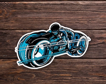 Tron Sticker or Magnet  - SciFi  - Laptop Hydroflask Water Bottle Decal - Cute Gift - Pop Culture