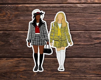 Clueless Sticker OR Magnet - Handmade - As if - Laptop Hydroflask Water Bottle Decal - Cute Gift - Pop Culture