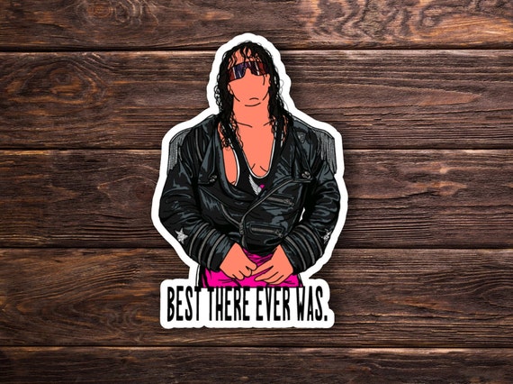 Bret The Hitman Hart Sticker or Magnet - WCW - WWF - WWE - Nostalgia - 90s Wrestling- Funny Sticker - Laptop Hydroflask Water Bottle Decal