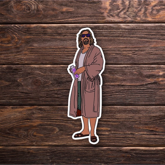 Big Lebowski Sticker OR Magnet- The Dude - Duder - El Duderino - Classic Movie - Funny Sticker - Laptop Hydroflask Water Bottle Vinyl Decal
