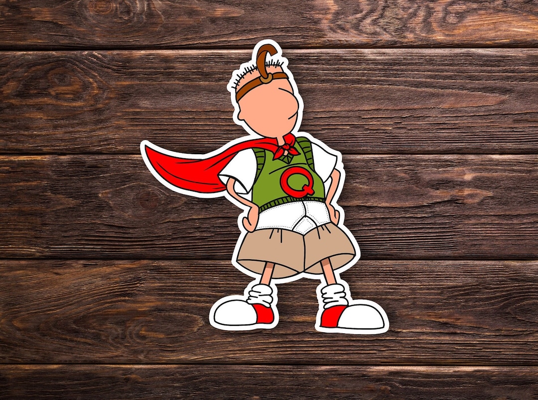 Doug Funnie Sticker OR Quailman Alter Ego Nickelodeon Nostalgia