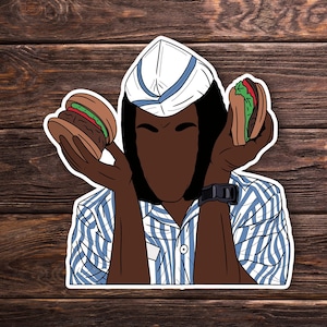 Big Burger Sticker — LuxCups Creative