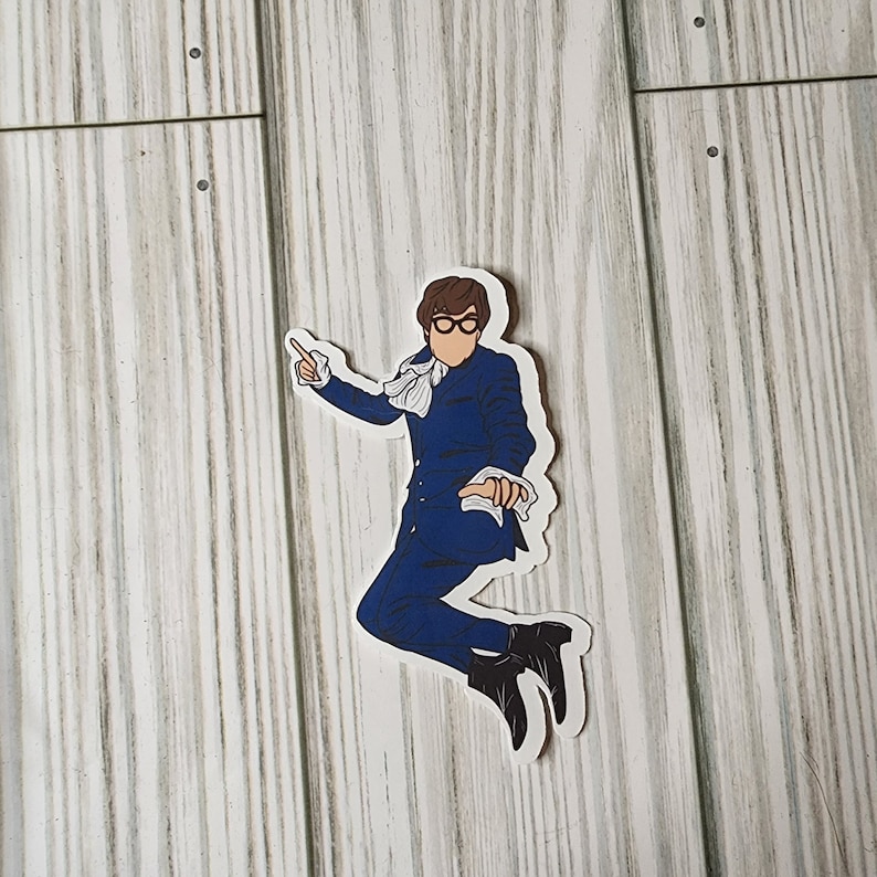 Austin Powers Sticker or Magnet - Mike Myers - Yeah Baby - 70s - Cute ...