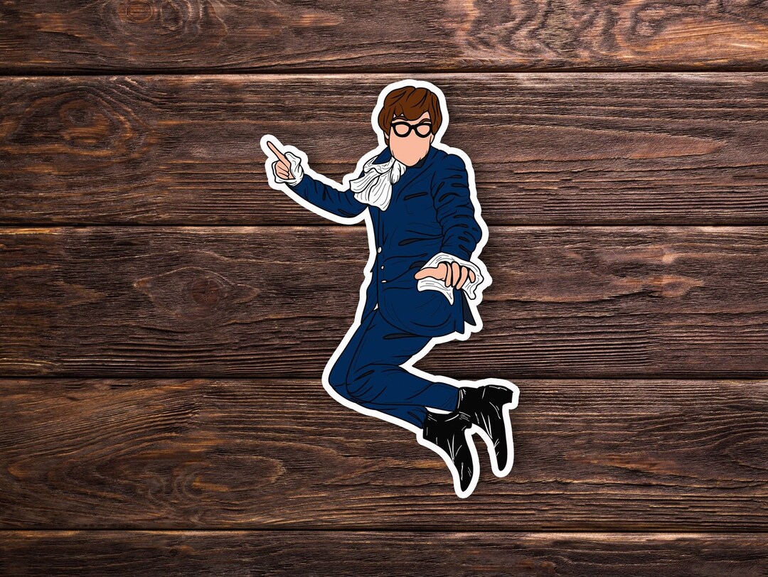 Austin Powers Sticker or Mike Myers Yeah Baby 70s Cute Laptop