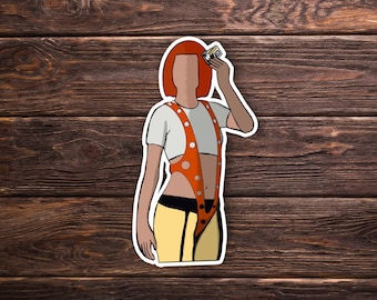 Fifth Element Sticker OR Magnet - SciFi - LeeLoo - Laptop Hydroflask Water Bottle Decal - Cute Gift - Pop Culture