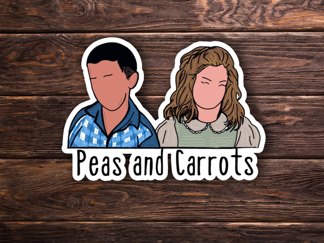 Forrest Gump Sticker OR Peas and Carrots Valentines Love Classic