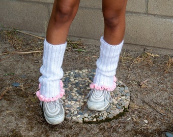 Crochet Leg Warmers with Ruffles