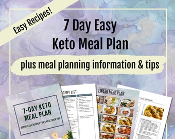 7-Day Keto Meal Plan: Easy Budget Recipes (Digital Download)