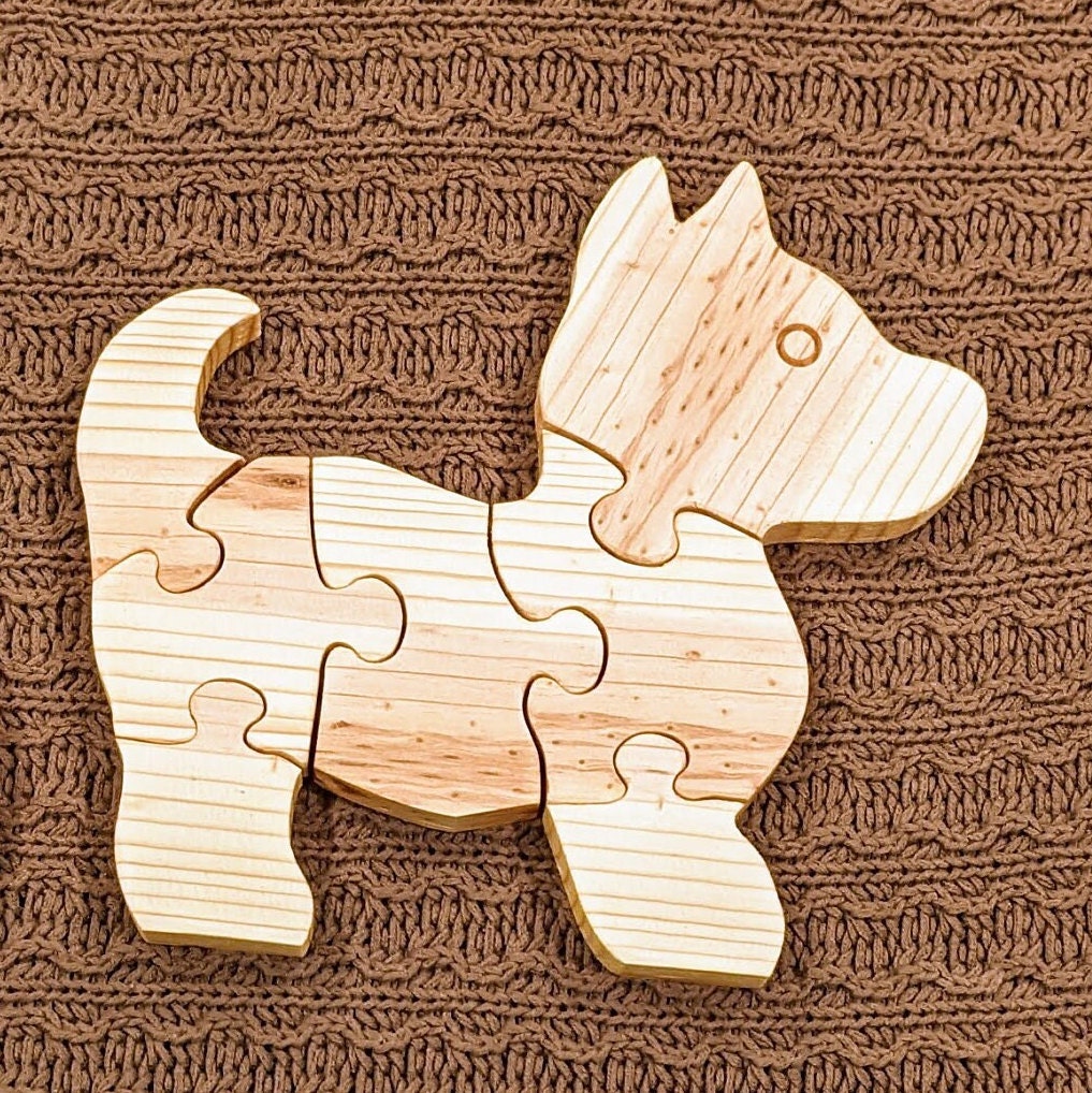 Wooden Animal Puzzle - Etsy