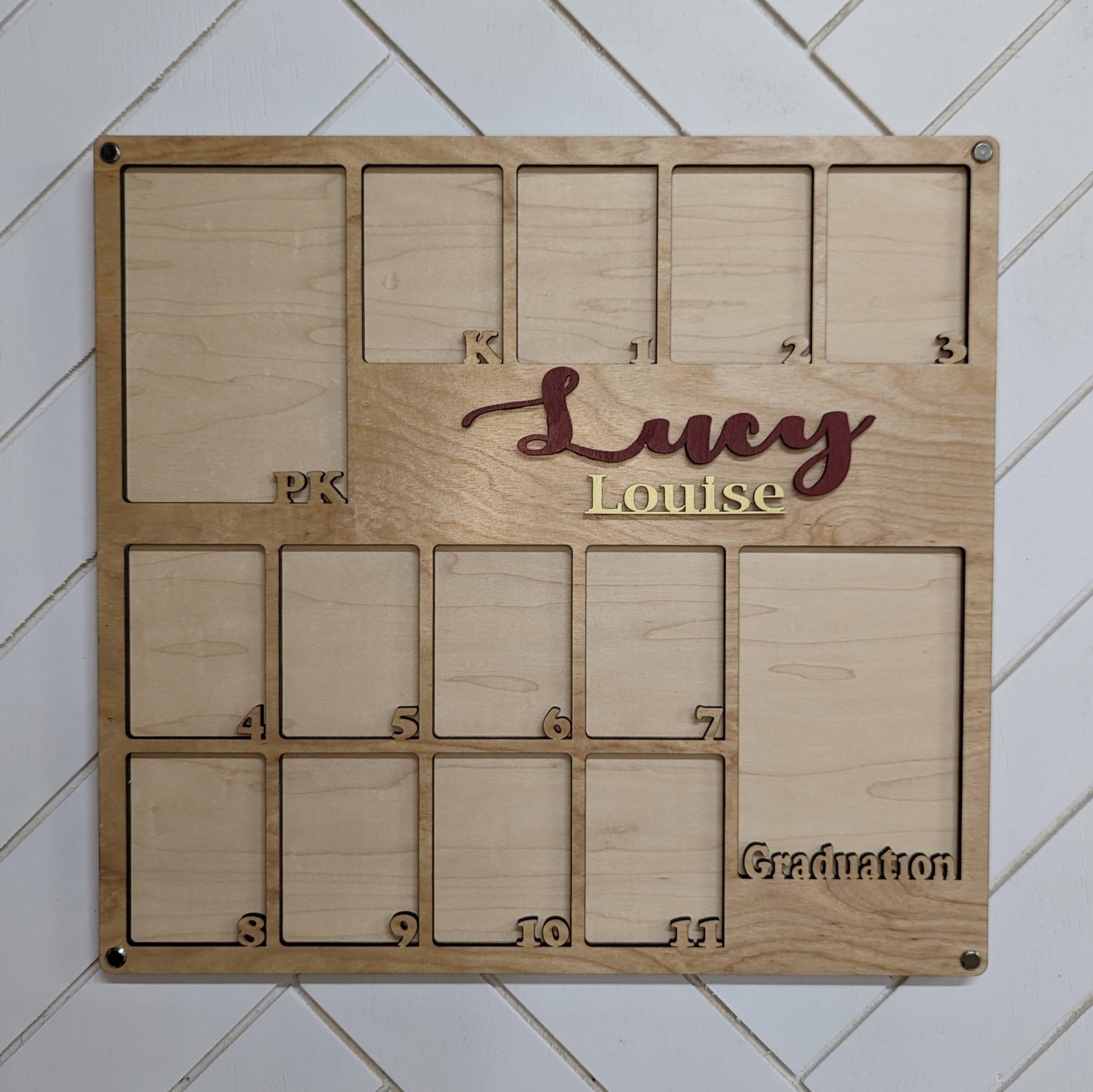 School Photo Frame , Pre-k Through Senior Year , Graduation , Growing ...