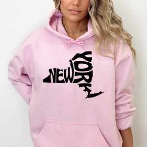 New York Hoodie, New York Sweatshirt, New Yorker, Trendy Hoodie, New York Gift, New York Lover, Vintage Crewneck, New York Souvenir