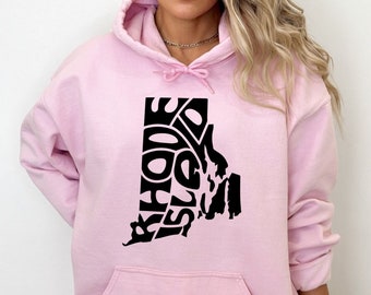 Rhode Island Hoodie, Rhode Island Sweatshirt, Rhode Island Mom Gift, Rhode Island Gifts for Women, Rhode Island Souvenir, Vacation Gift