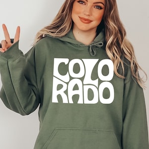 Colorado Hoodie, Gift For Her, Colorado Gifts, Colorado Travel Gift, Colorado Souvenir, Gift for Him, Hiking Sweatshirt, Colorado Sweatshirt
