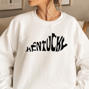 Kentucky Map Sweatshirt, Kentucky Hoodie, Kentucky Crewnecks, State Sweatshirt, Kentucky State Lover, KY Sweater, KY Hoodie, Kentucky Home