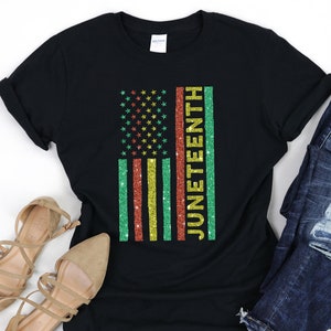 Juneteenth Flag Shirt, Juneteenth Flag Tank Top, Juneteenth Party Gift
