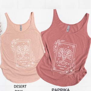 Aries Tank Top, Zodiac Sign Tank Top, Aries T-Shirt, Aries Gift Shirt, Aries Gifts, Gifts for Aries, Zodiac Sign Gift, Aries Birthday Gifts