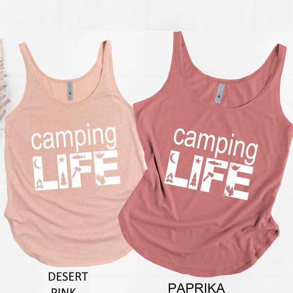 Camping Life Tank Top, Camping Life Shirt, Adventure Shirt, Camping Family Tank Top, Gift for Camper, Camp Lover Gift, Camping Life Gift