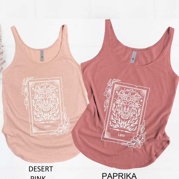 Leo Tank Top, Zodiac Sign Tank Top, Leo T-Shirt, Leo Shirt, Leo Gifts, Gifts for Leo, Zodiac Sign Gift, Leo Birthday Gifts, Zodiac Leo Gift