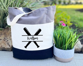 Custom Baseball Tote Bag, Custom Baseball Bag, Gifts for Team, Baseball Mom Bag, Custom Tote Bags, Sports Bag, Gift for Baseball Mom