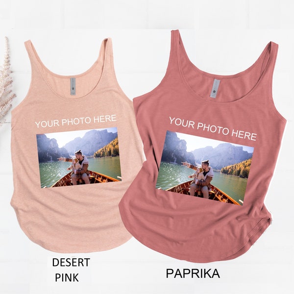 Picture Tank, Photo Tank, Custom Tank Top With Photo, Custom Picture Gift, Custom Tank Top Graphic, Custom Photo Tank, Picture Tank Top Gift