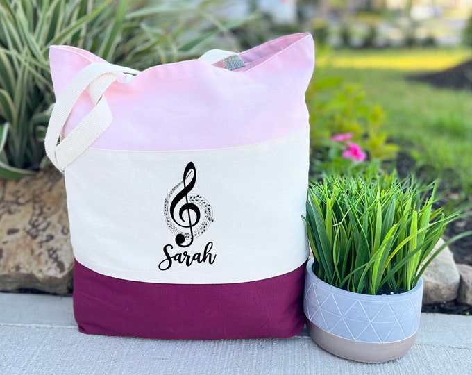 Music Tote Bag, Musician Gift, Music Bag, Musician Gift Bag, Musician Tote Bag, Personalized Gift, Canvas Tote Bag, Personalized Tote Bag