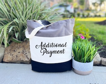 Additional Payment, Best Dog Mom Ever Tote Bag, Personalized Dog Mom Bag, Gifts for Dog Mom, Christmas Gift, Personalized Gifts for Mom