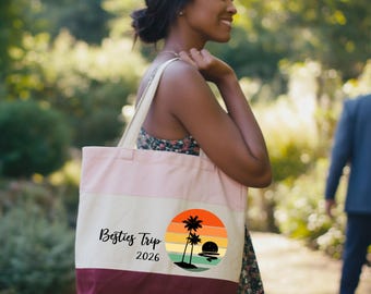 Custom Girls Trip Tote Bag, Vacation or Bachelorette Party