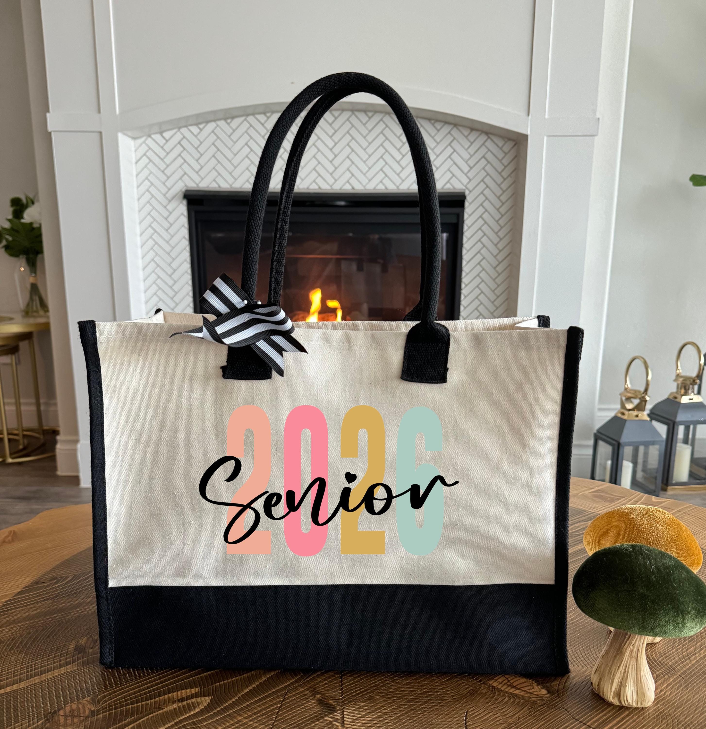 Custom Senior 2026 Tote Bag, Gift for Her, Personalized Gift Bag, Class ...