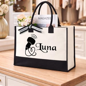 Personalized Sonographer Tote Bag, Custom Ultrasound Tech Tote For Women