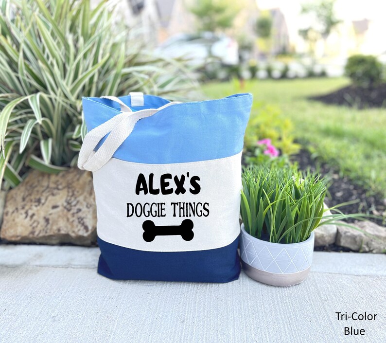Dog Tote Bag: Personalized Canvas Carryall (Custom Text Options) image 4