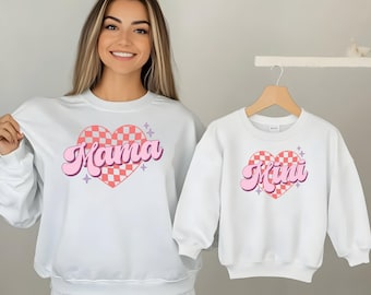 Valentine's Day Mama and Mini Matching Sweatshirt