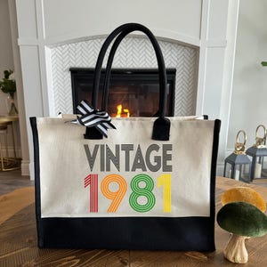Vintage 1981 Tote Bag - Etsy