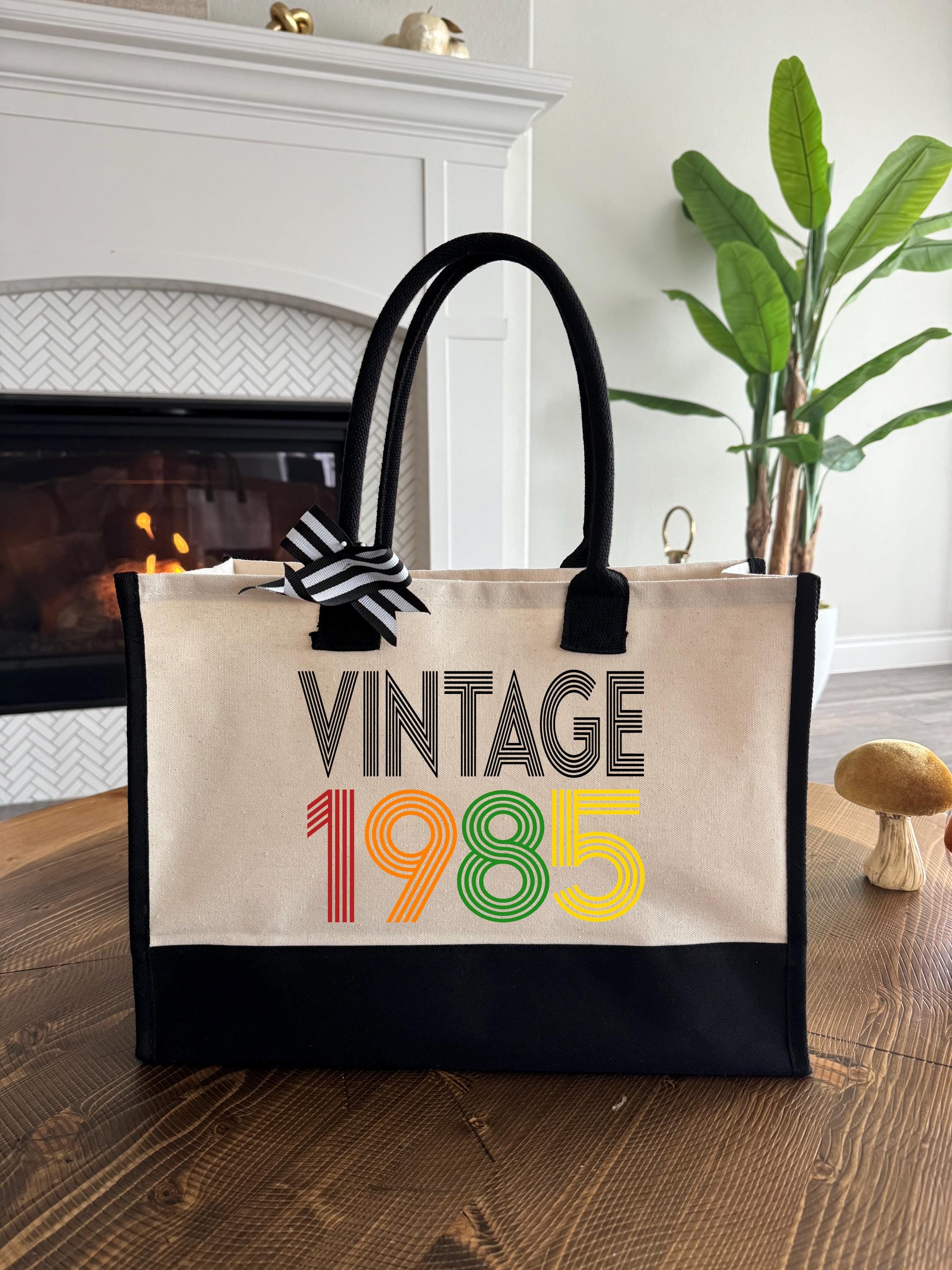 40th Birthday Gift, 1985 Vintage Birthday Gift Bag, 40th