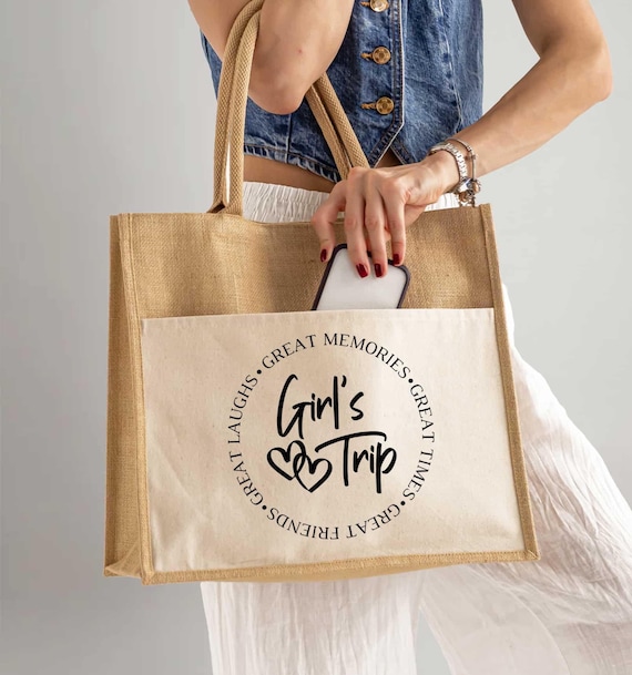 Girls Trip Tote Bag: Weekend Getaway, Vacation Favor