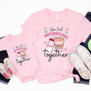 Our First Mothers Day Shirt, First Mother&#39;s Day Girl Shirt, First Mother’s Day Present for Mummy, Gift Idea, Mom Girl Baby Shirt