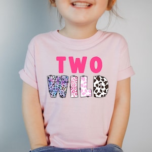 Safari Two Wild Birthday T-shirt, Birthday Shirt, Safari Birthday Shirt, Jungle Kids Birthday Shirt, Birthday Girl Shirt, Gifts For Kids