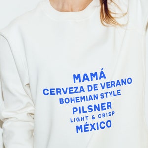 Mamá Crewneck, Minimal Sweatshirt, Oversized Crewneck, Gift for Mom, Aesthetic Sweatshirt