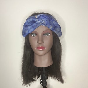 Adire Silk Twist Headband: African Print Hair Accessory