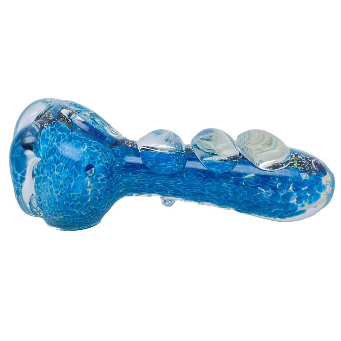 5 Dichro Glass Spoon Pipe, Fancy Glass Pipe With Dichro Swirls, Glass