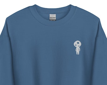 Forest Spirits Sweatshirt Embroidery Anime Sweater Cute anime shirts Tees kawaii Aesthetic Vintage Anime shirt Embroidery Embroidered merch