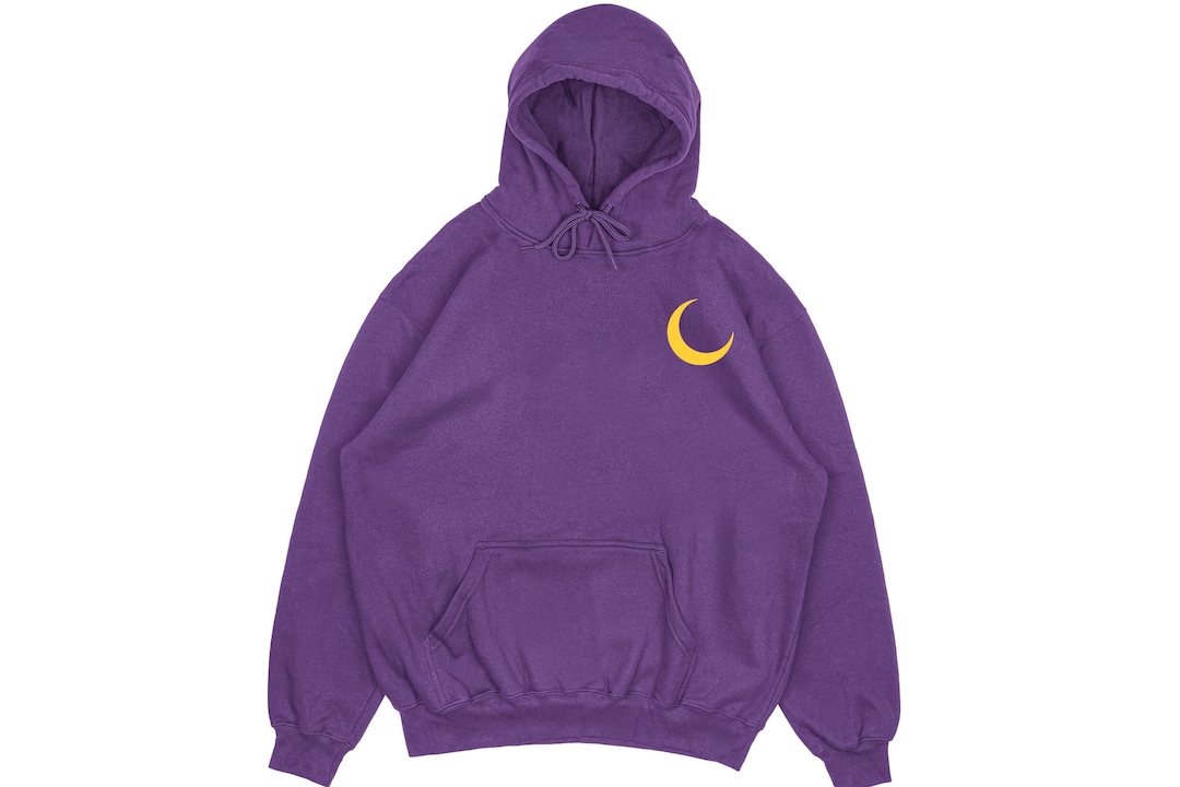 Tsukishimas Hoodie Purple Moon Hoodie Anime Island Minimal